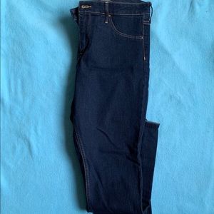 Dark wash denim jeans